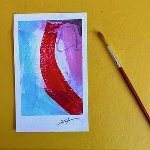 Colorful Hand Painted Original Art
